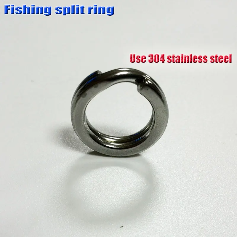 2025 anillos divididos de pesca de acero inoxidable 304 de alta densidad 50/100/200 unids/lote accesorios de pesca de conexión de señuelo - imagen 2