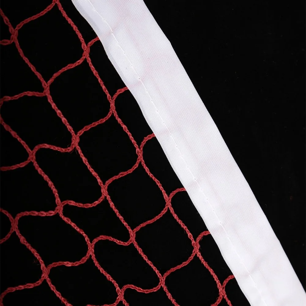 Accesorios para bádminton, red de bádminton de polipropileno, rejilla de 2,5x2,5 cm, red de malla roja, red deportiva plegable verde para deportes al aire libre - imagen 3