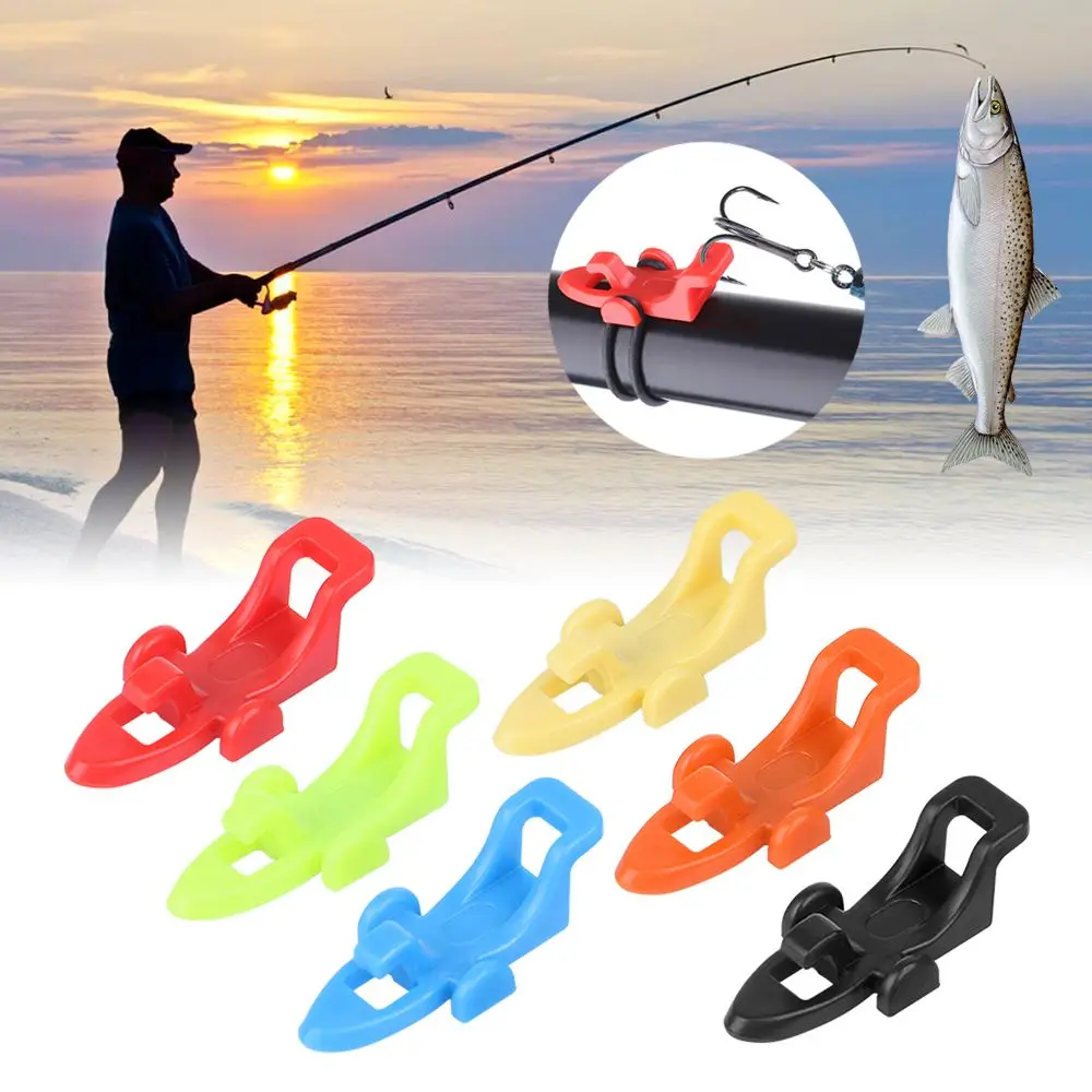 1 Juego de anzuelos de pesca, soporte de cebo con 3 anillos de goma para caña de pescar, equipo de pesca, accesorios portátiles, cebo fijo - imagen 4