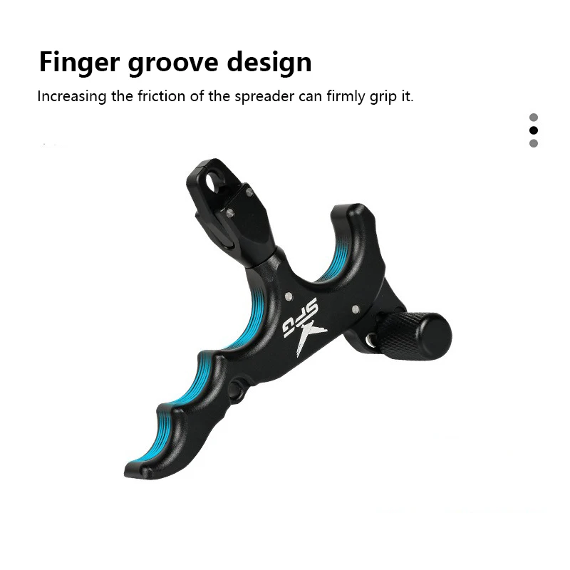 Ayuda de liberación de agarre de arco cuatro dedos 360 ° Cabeza giratoria para tiro con arco compuesto - imagen 4