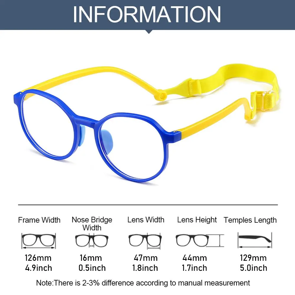 Classes en línea portátiles Gafas de protección ocular Gafas cómodas Marco ultraligero Luz anti-azul - imagen 5