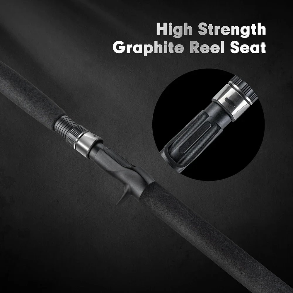 Goture RAIDRR & Anglerbasics caña de pescar de bagre de acción rápida, espacios en blanco de vidrio de alta resistencia, caña de fundición M, varillas sólidas sensibles al poder - imagen 5