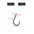 10pcs - Hook 6