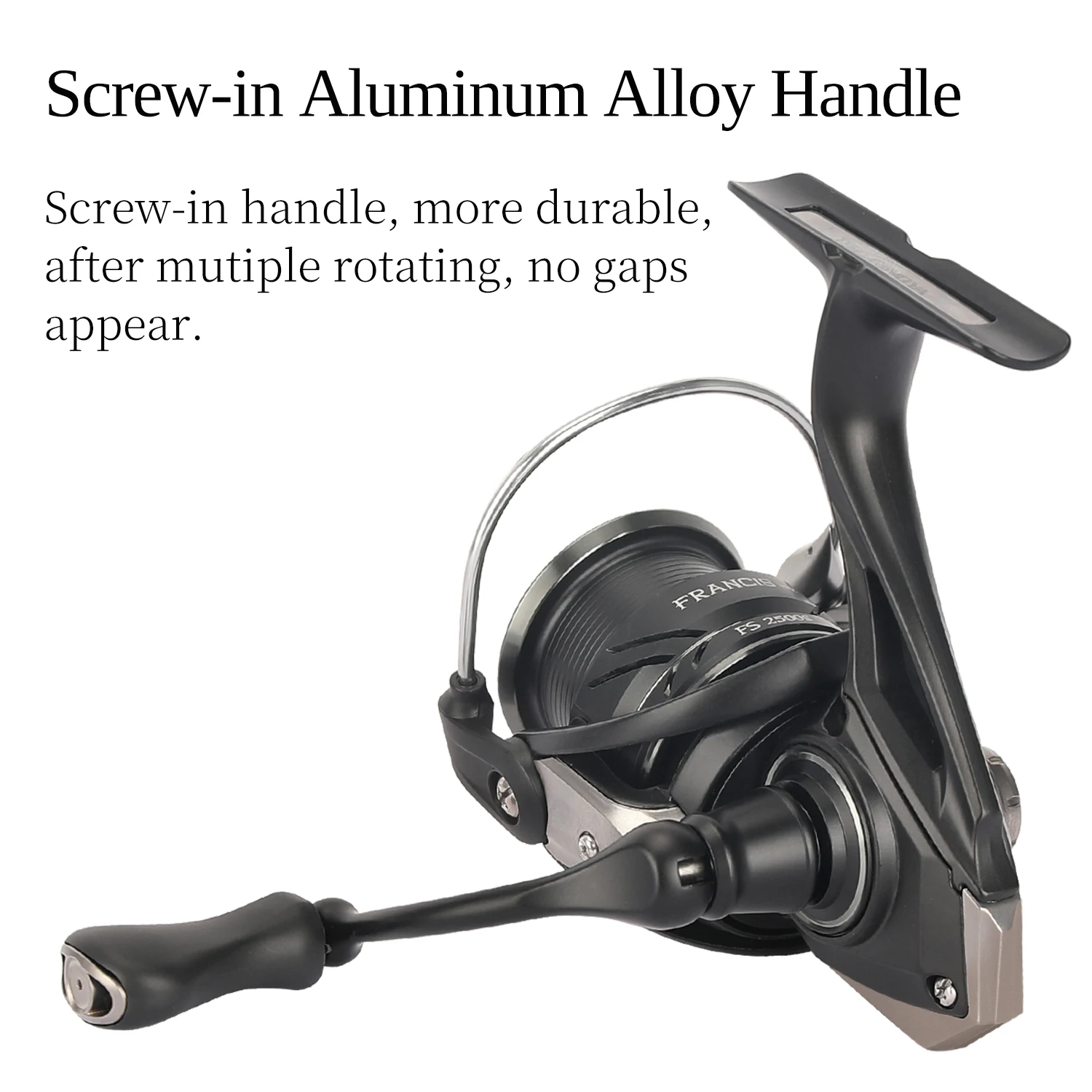 TSURINOYA FRANCIS FS PRO 800S 1000 C2000S 2500S 3000M 4000M carrete giratorio 4kg arrastre carrete poco profundo carrete de pesca suave Lucio Bass - imagen 4