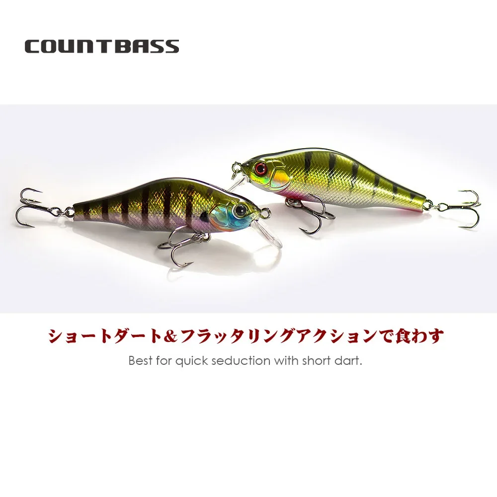 Countbass 70mm 8,5g imán ayudar peso Minnow cebo duro, señuelo de pescador manivela Shad Wobbler para pesca - imagen 3