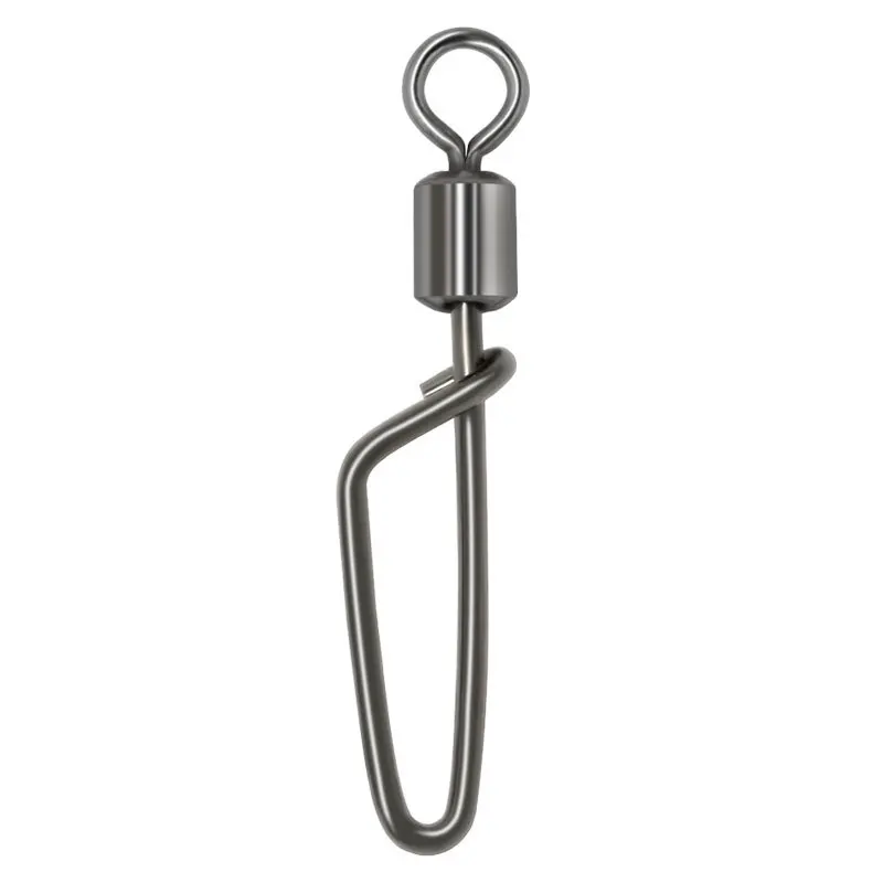 500 unids/lote rodamiento giratorio conector de Pesca accesorios de Pesca de carpa de cobre Snap Pin curvo anzuelo señuelo aparejos de Pesca