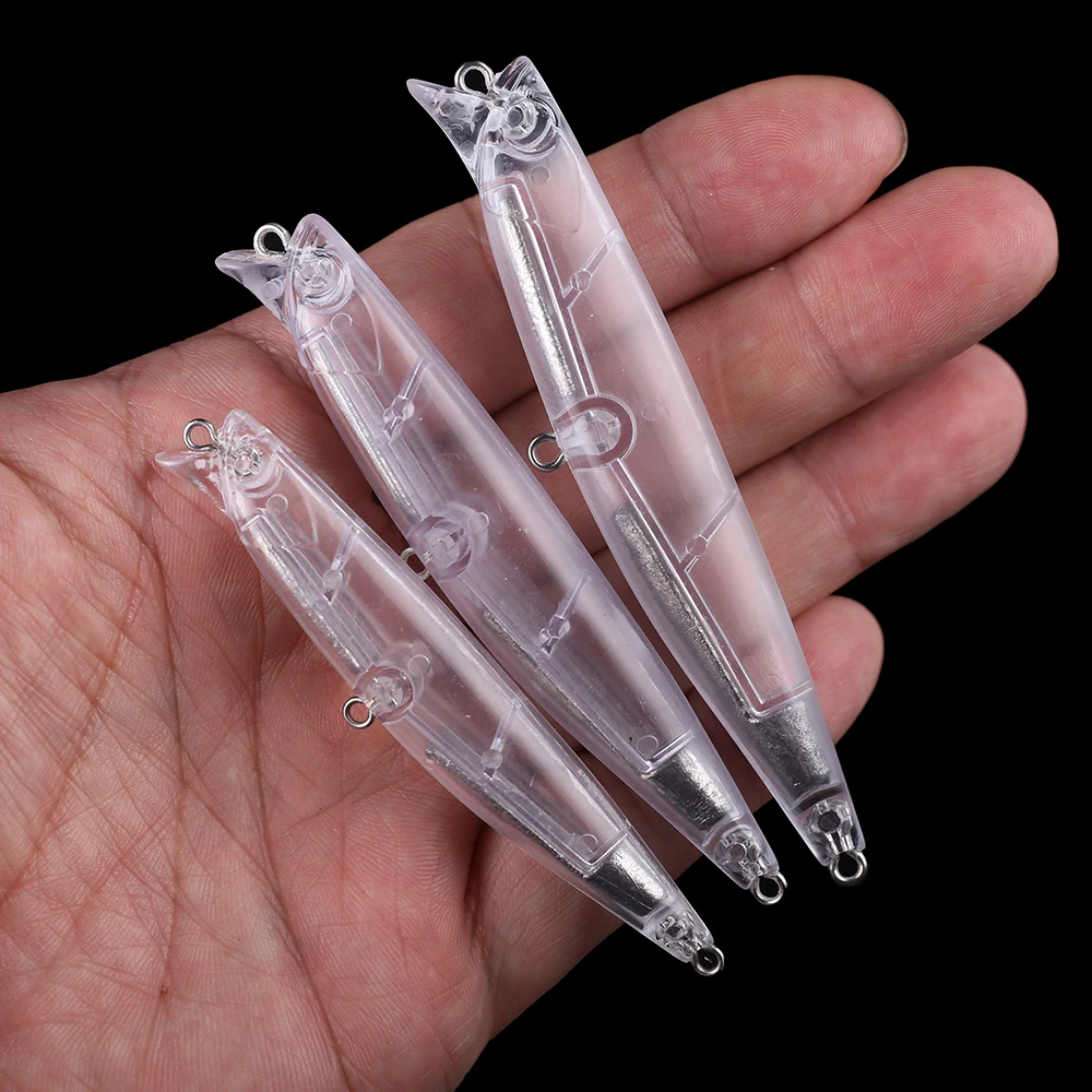 Chan'sHuang-Cebo en blanco sin pintar, lápiz silencioso de hundimiento, aparejo de señuelo de pesca Artificial, 7,5/9/9, 5cm, 20 piezas - imagen 4