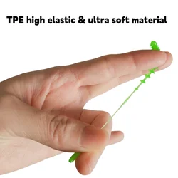 Swolfy Micro vinilos swimbait TPE – Cola de aguja para pesca en río