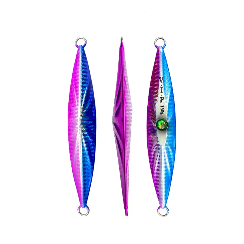1 unidad de plantilla lenta de Metal 150g200g250g300g400g500g600g señuelo de Jigging de agua salada señuelo de Pesca de mar oceánico cebo duro aparejos de Pesca - imagen 5