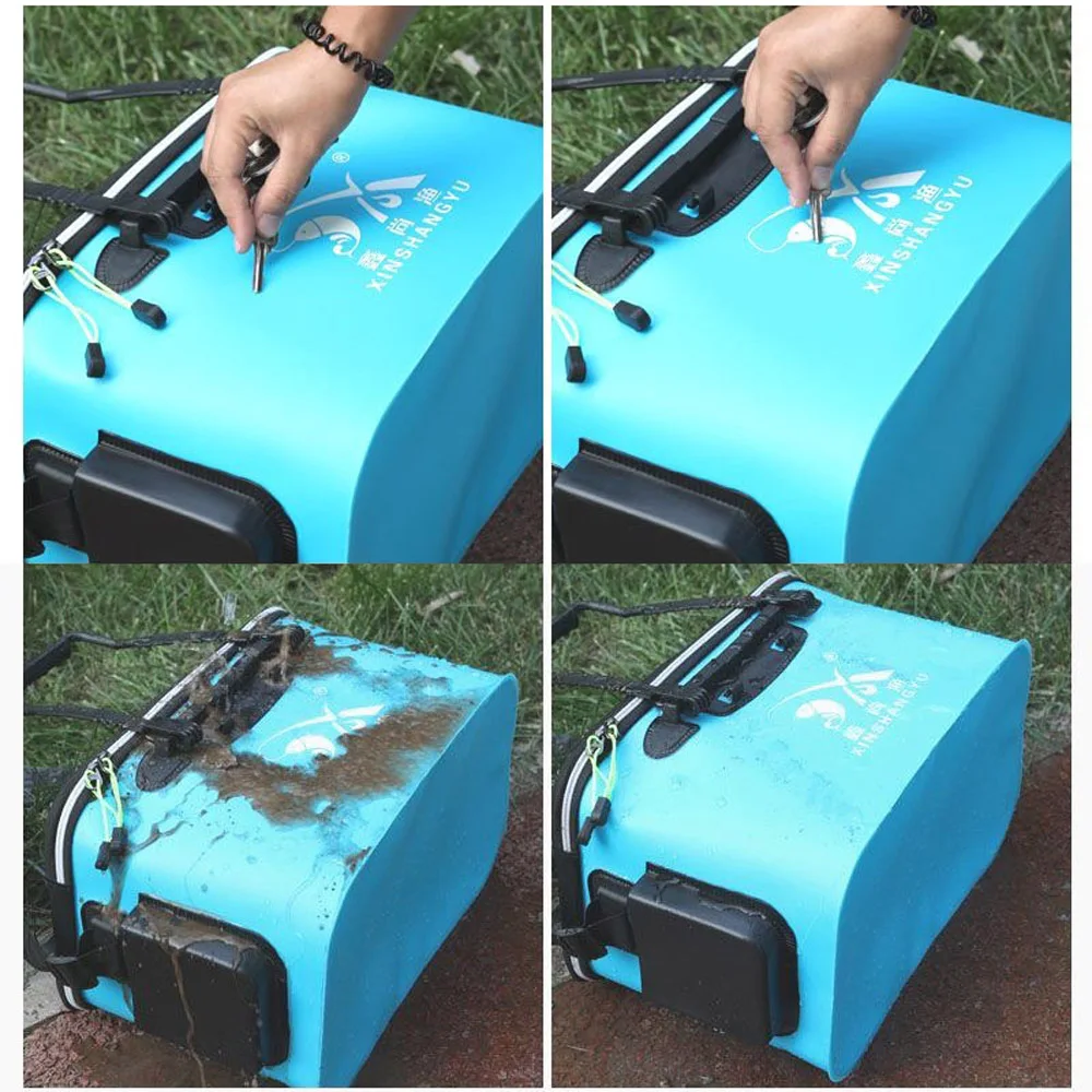 Cubo de pesca plegable EVA para peces vivos y aparejos - imagen 5