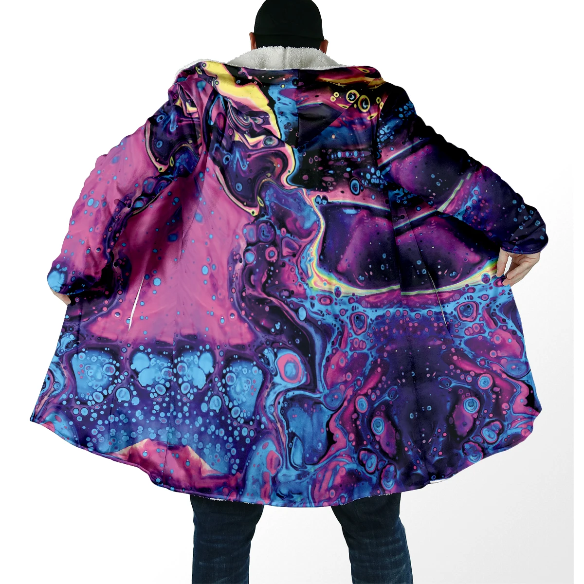 Trippy Chaqueta de pesca forro polar invierno – Capucha lana gruesa - imagen 3