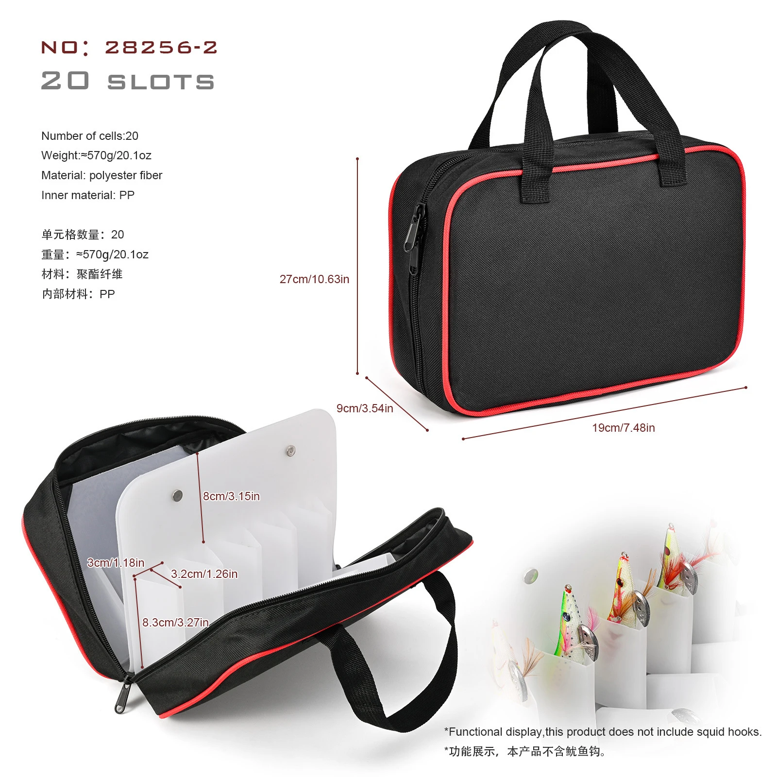 Compacto y versátil Este estuche de transporte de 20 ranuras es perfecto para organizar y transportar sus herramientas esenciales