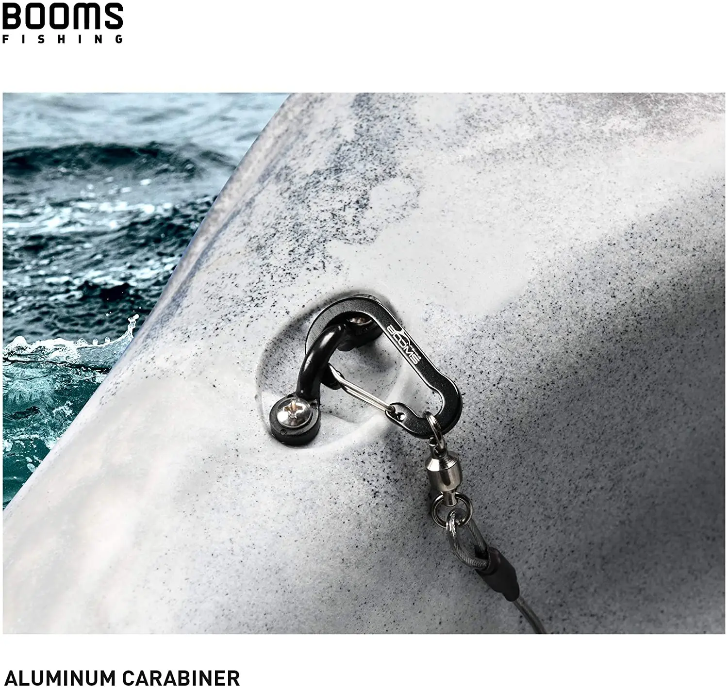 Booms Fishing T02RB1 caña de pescar, correa para barco, Kayak, paleta, 2M, cordón elástico resistente para herramientas de pesca, correa para cañas, 4 unids/set - imagen 4