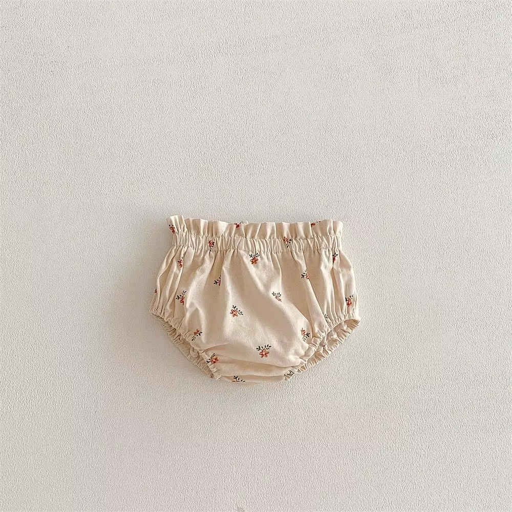 Pantalón corto pesca floral – Algodón transpirable cintura elástica