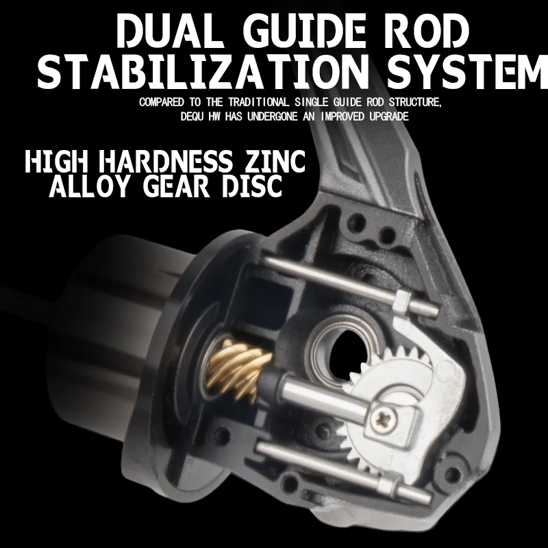DEUKIO Dubbele Handvat Spinning Visserij-reel 7 + 1BB 5.2: 1 Max Drag 6 kg CNC Metalen Spoel Handvat Zoutwater zoetwatervisserij-reel - imagen 4