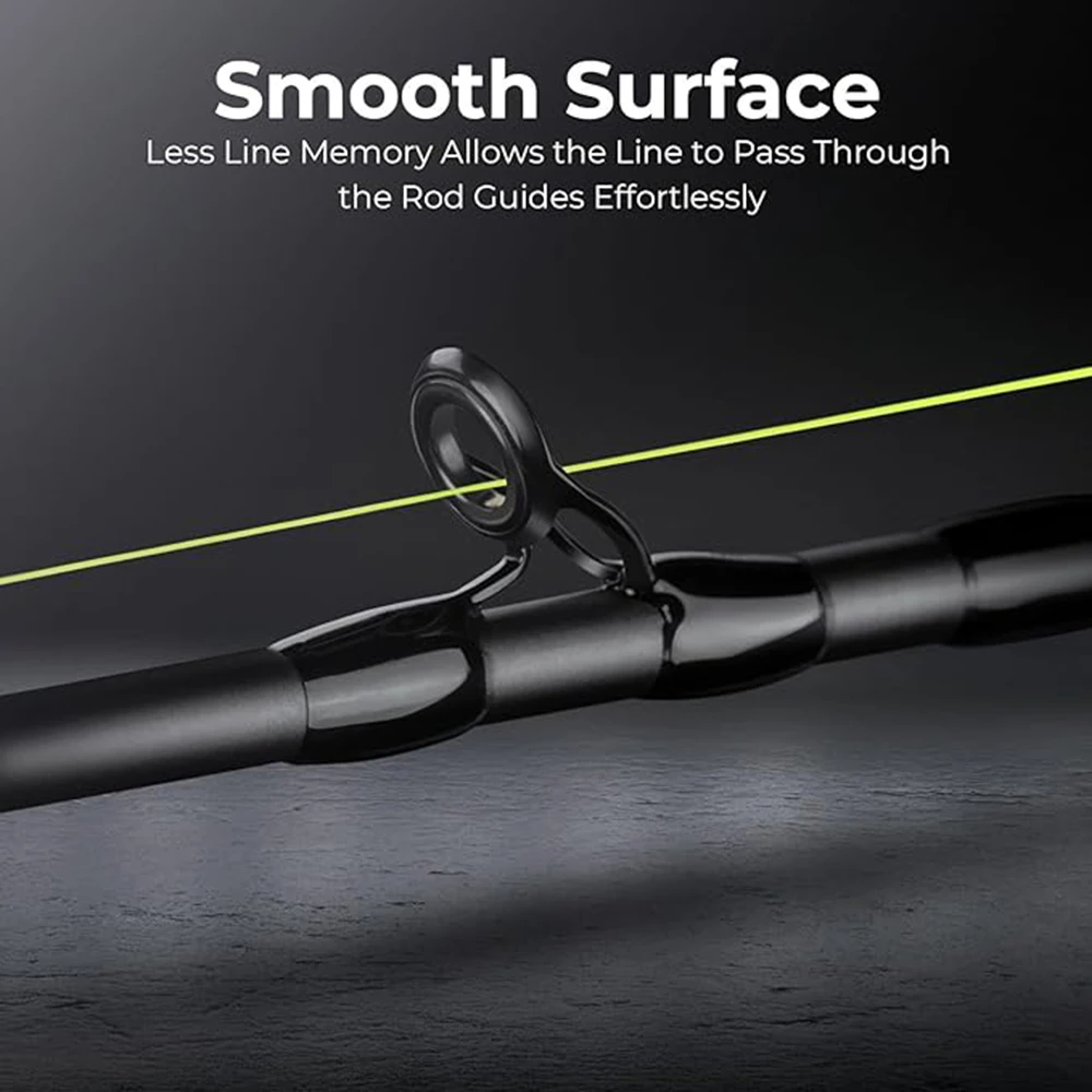 ThornsLine 3000M 1000M hilo de pescar 0,13mm-0,47mm 4LB-39LB proceso de tratamiento de revestimiento de fluorocarbono superficie de carbono moléculas de nailon - imagen 4