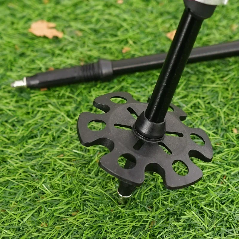 1 Uds Trekking campamento al aire libre caminata palo nórdico bastón copo de nieve cesta barro arena nieve esquí reemplazar Alpenstock - imagen 4