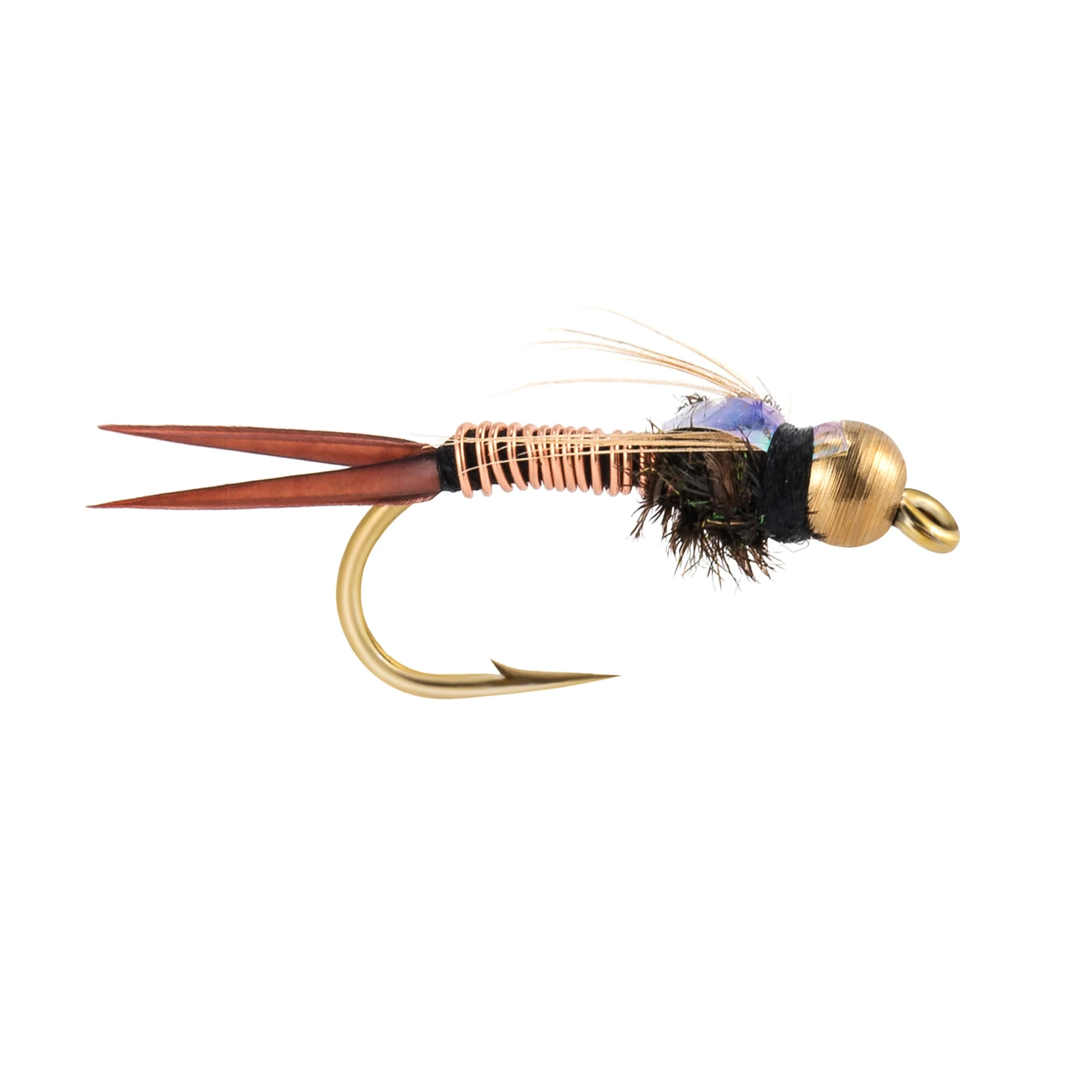 Ninfa Stonefly bead head cobre #8 – Trucha y salmón