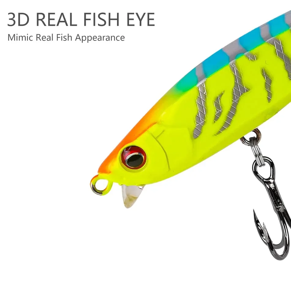 MOOKZZ-señuelo de pesca duro, cebo de 50MM y 2023G, aparejos de pesca artificiales, 3,8 - imagen 3