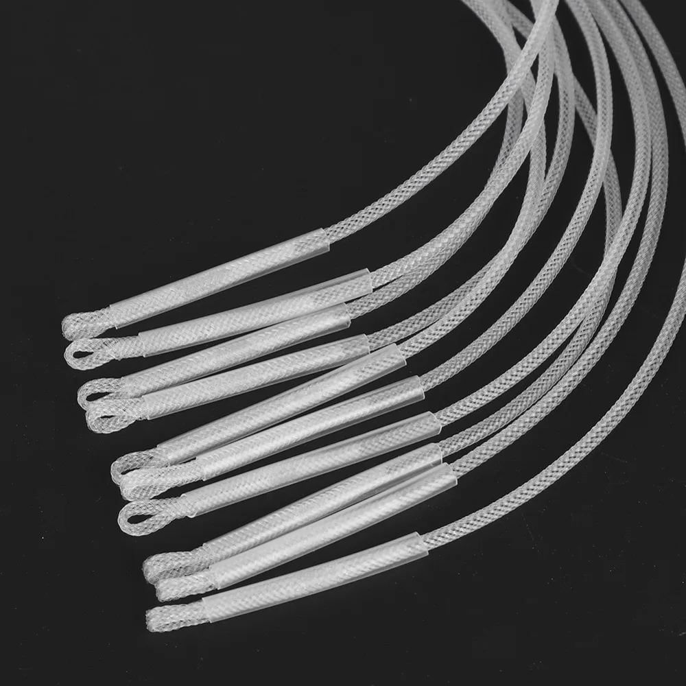 Conector de bucles pesca 30/50LB nailon bucle mosca trenzado 16cm - imagen 4