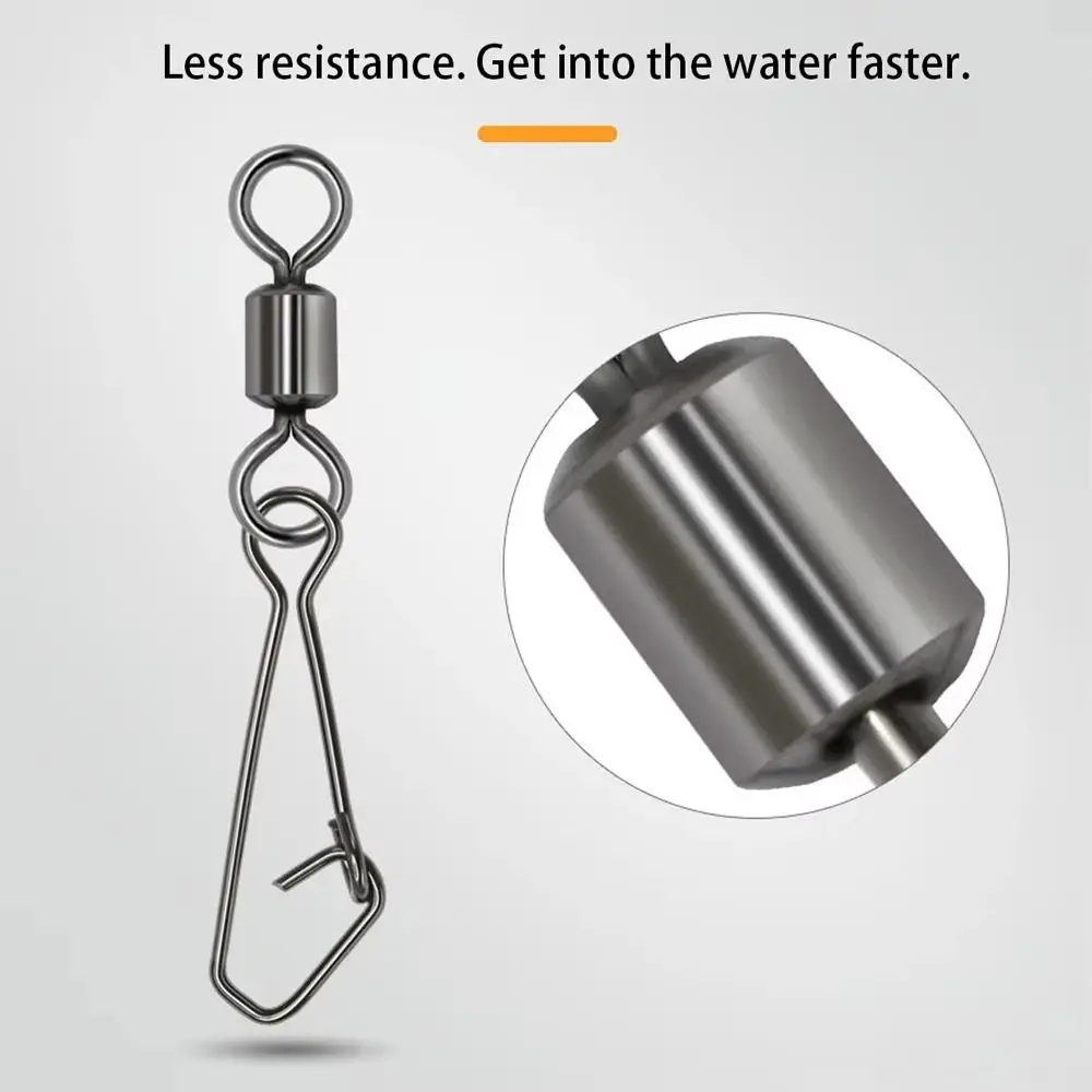 Nuevo Rodamiento giratorio de acero inoxidable, rodamiento a presión, 8 palabras, anzuelo, señuelo giratorio, herramienta de aparejos - imagen 5