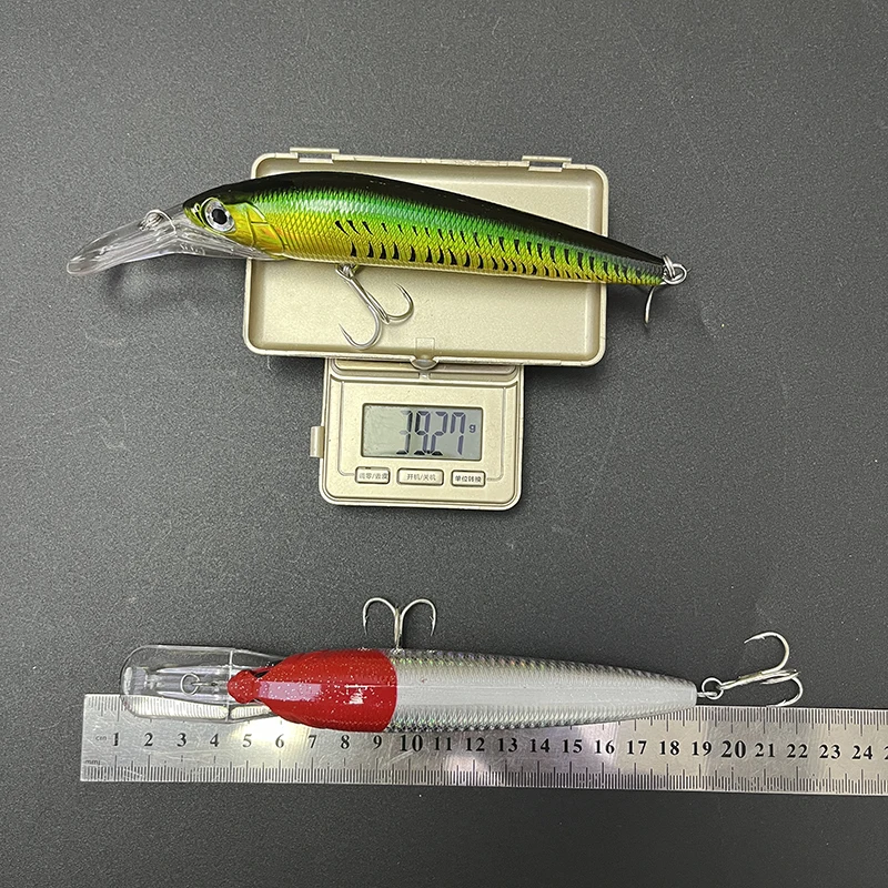 40g 140mm mar profundo Trolling Minnow Señuelos de Pesca hundimiento Pesca Wobbler cebo duro Artificial agua salada lubina Walleye equipo - imagen 5