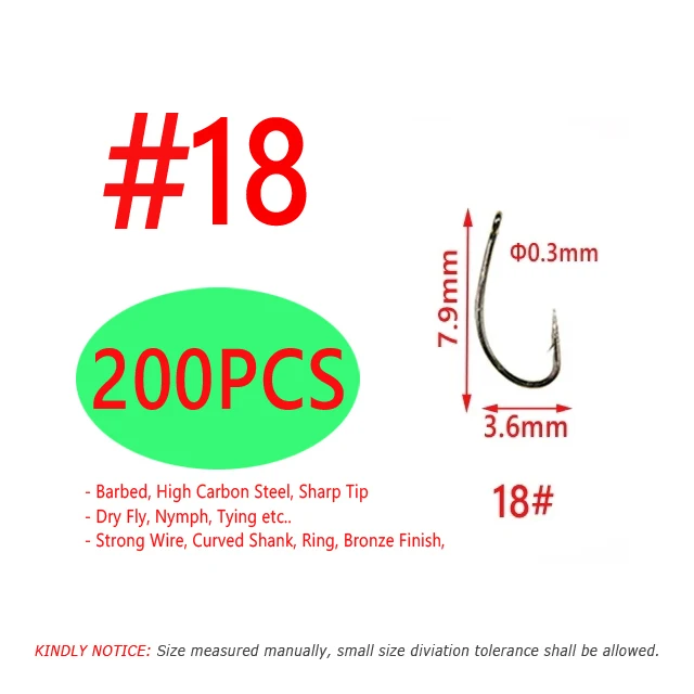 200PCS Size 18