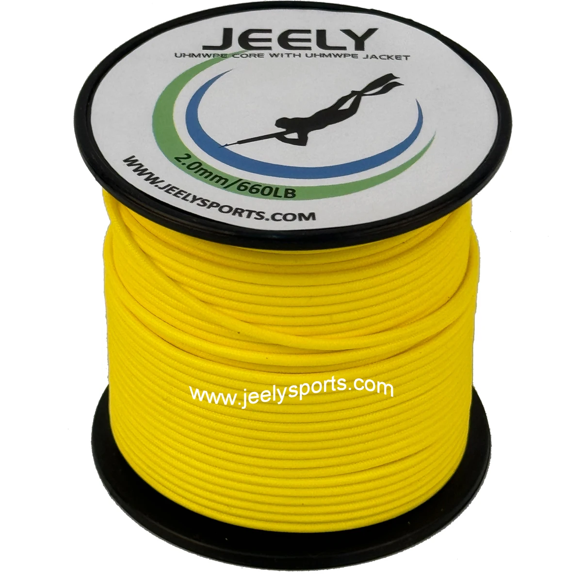 Cuerda rígida redonda trenzada doble de fibra UHMWPE de 2 mm, 50 m, 660 lb - imagen 5
