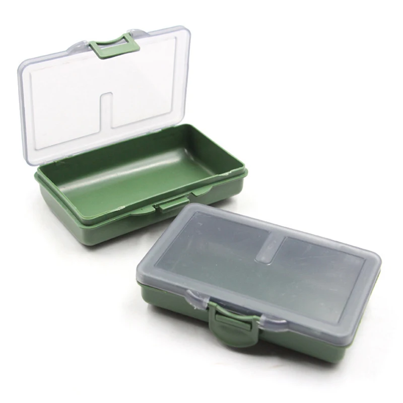 Aparejos de pesca de carpa de plástico, caja pequeña separada, aparejo y caja de almacenamiento, contenedor organizador, compartimentos, caja, herramientas de pesca con cebo - imagen 5