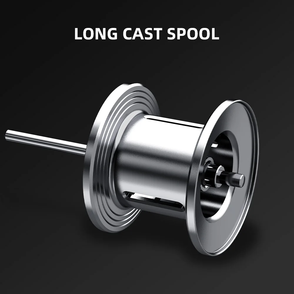 Carrete de pesca KastKing Royale MegaTron de fundición larga, relación de engranaje 7,2: 1, carrete de aluminio de agua dulce, bobina de pesca de arrastre de 8 KG - imagen 4