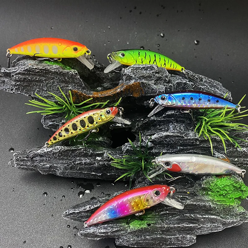 Señuelo de Pesca de pececillo hundido, 6g, 50mm, trucha de agua dulce, cebo duro Artificial, Pesca Isca Wobblers para Lucio Swimbait, suministros de Pesca - imagen 5