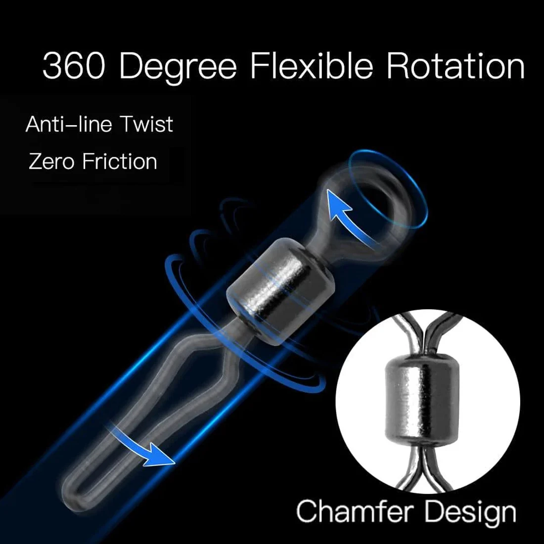 9KM 50 Uds. Plomo de peso de pesca Clip giratorio accesorios de pesca para plomos de peso molde - imagen 4