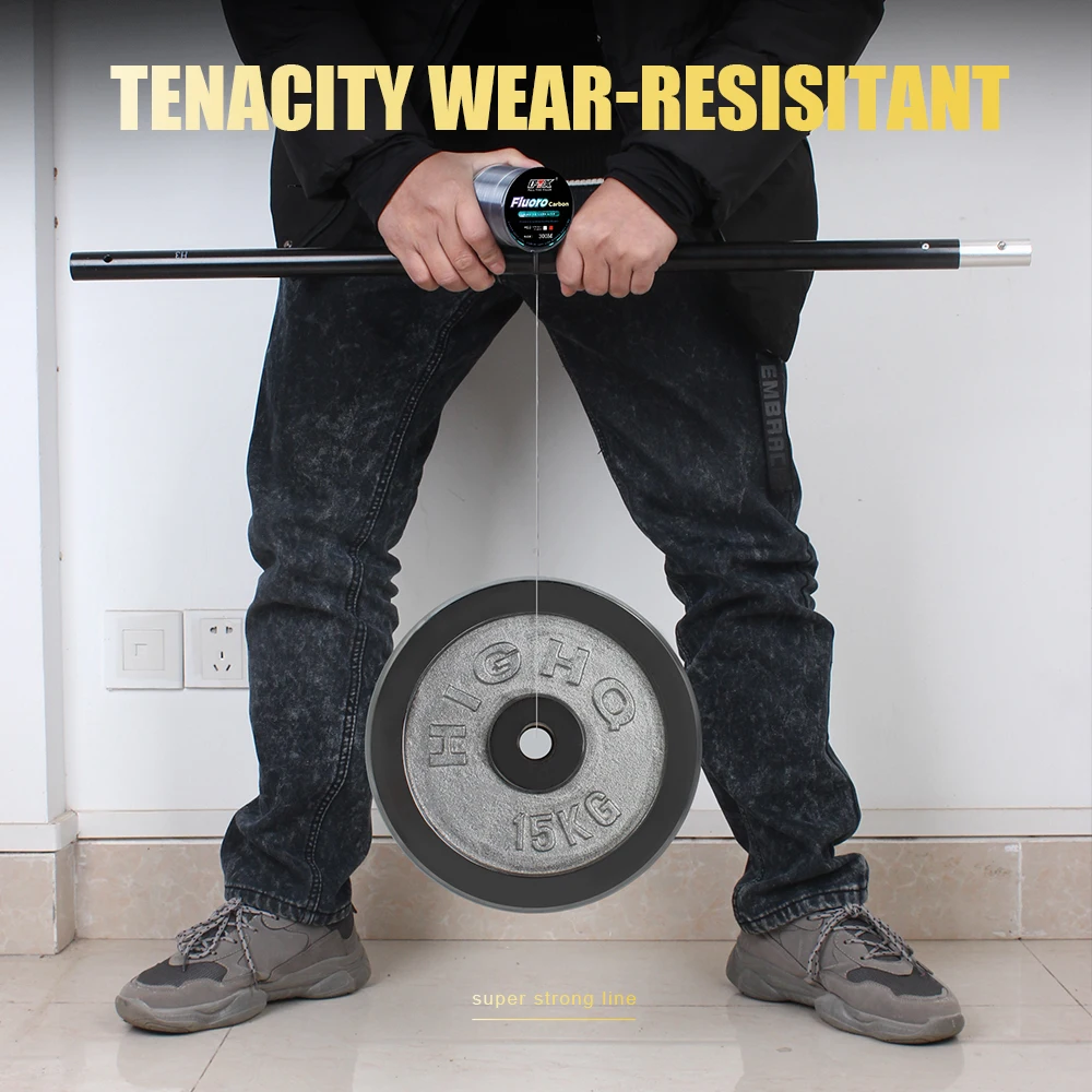 FTK-sedal de pesca con revestimiento de fluorocarbono, 300M, 0,14mm-0,5mm, 4,13lb-34,32lb, línea líder de fibra de carbono, accesorios para Señuelos de Pesca - imagen 5