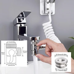 Desviador de ducha 3 vías de latón – Adaptador M22 a M24 para baño