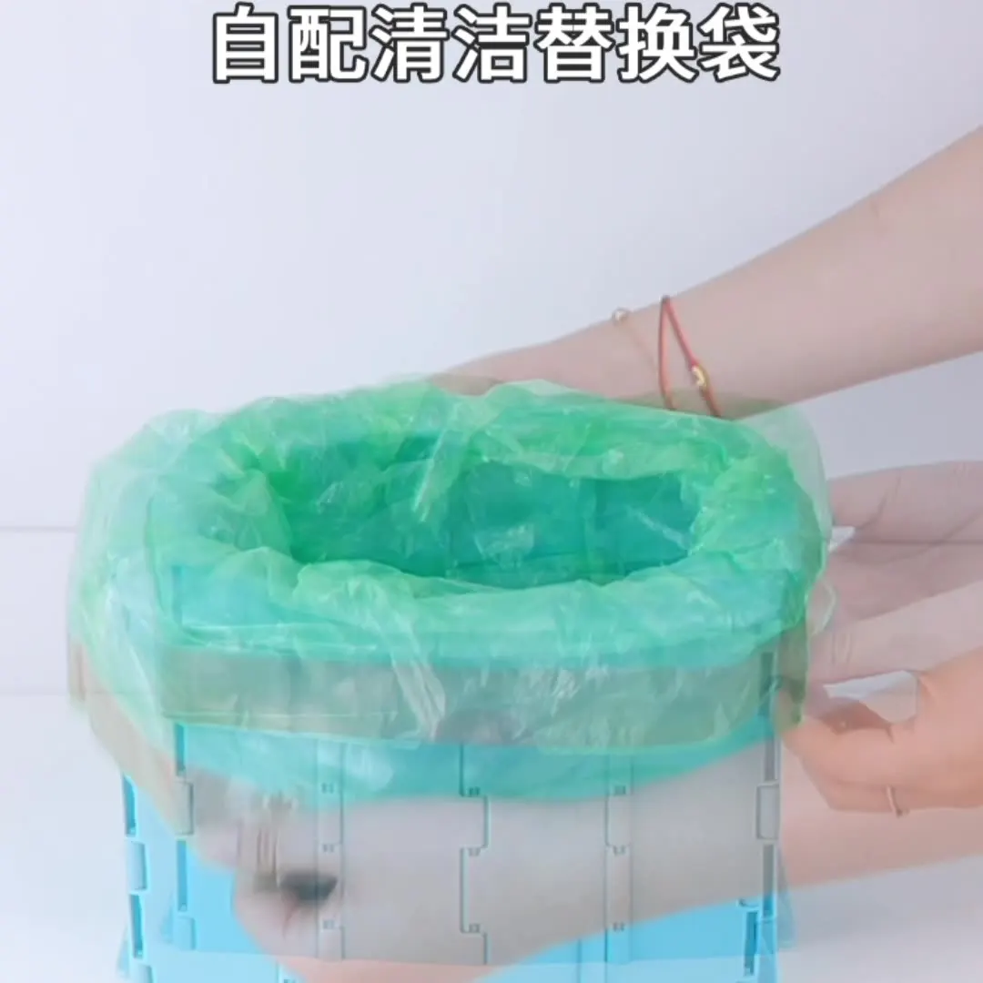 Cómoda de inodoro plegable portátil para acampar, RV, viajes, senderismo, campamento, baño, viajes de larga distancia, suministros al aire libre, Mini Latrine - imagen 5