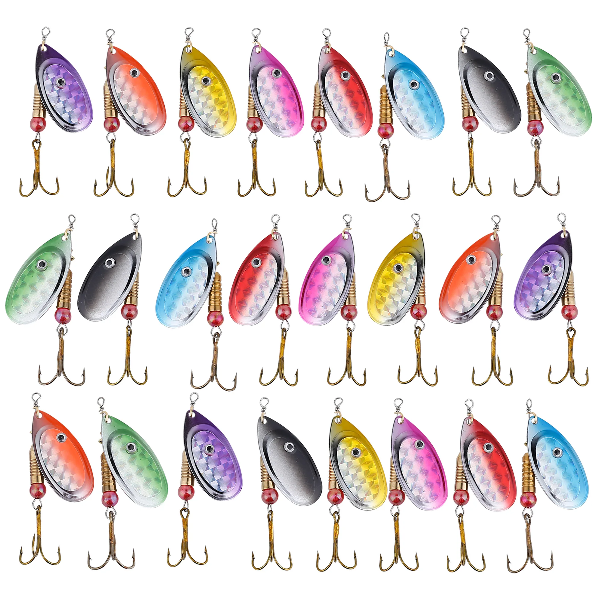Spinnerbait con lámina y anzuelos triples para bass FREE FISHER - imagen 4