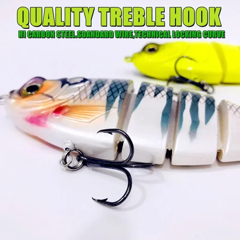 Cebo deslizante de gran tamaño, 14cm, 66g, realista, multiarticulado, Swimbait, Lucio Muskie, Walleye, lubina, pez, señuelo, cebo de pesca de mar - imagen 5