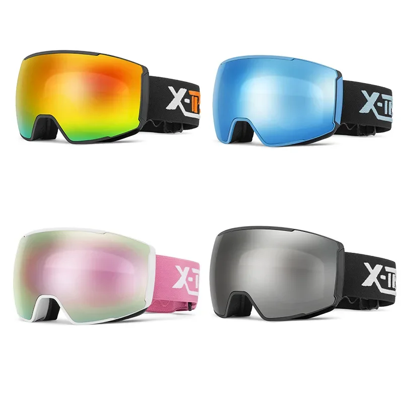 Gafas de esquí magnéticas de doble capa, gafas antiniebla para deportes al aire libre de invierno, protección para montañismo, equipo deslizante para nieve - imagen 3
