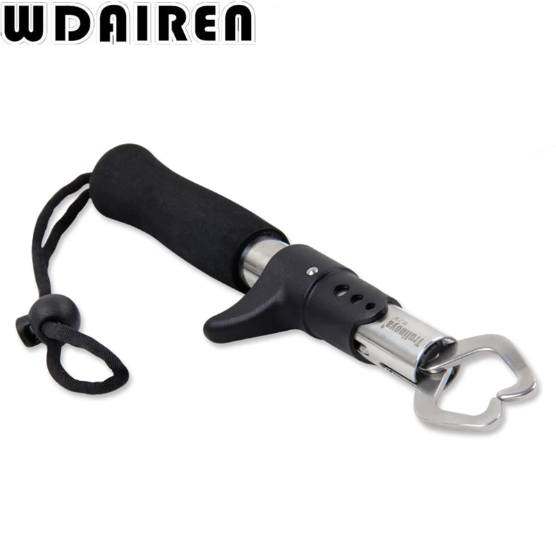 WDAIREN-empuñadura de pesca de acero inoxidable con escala, 15KG, 33lb, carga máxima, mango EVA, Control de labios de pescado, herramienta de pesca, WD-041 - imagen 4
