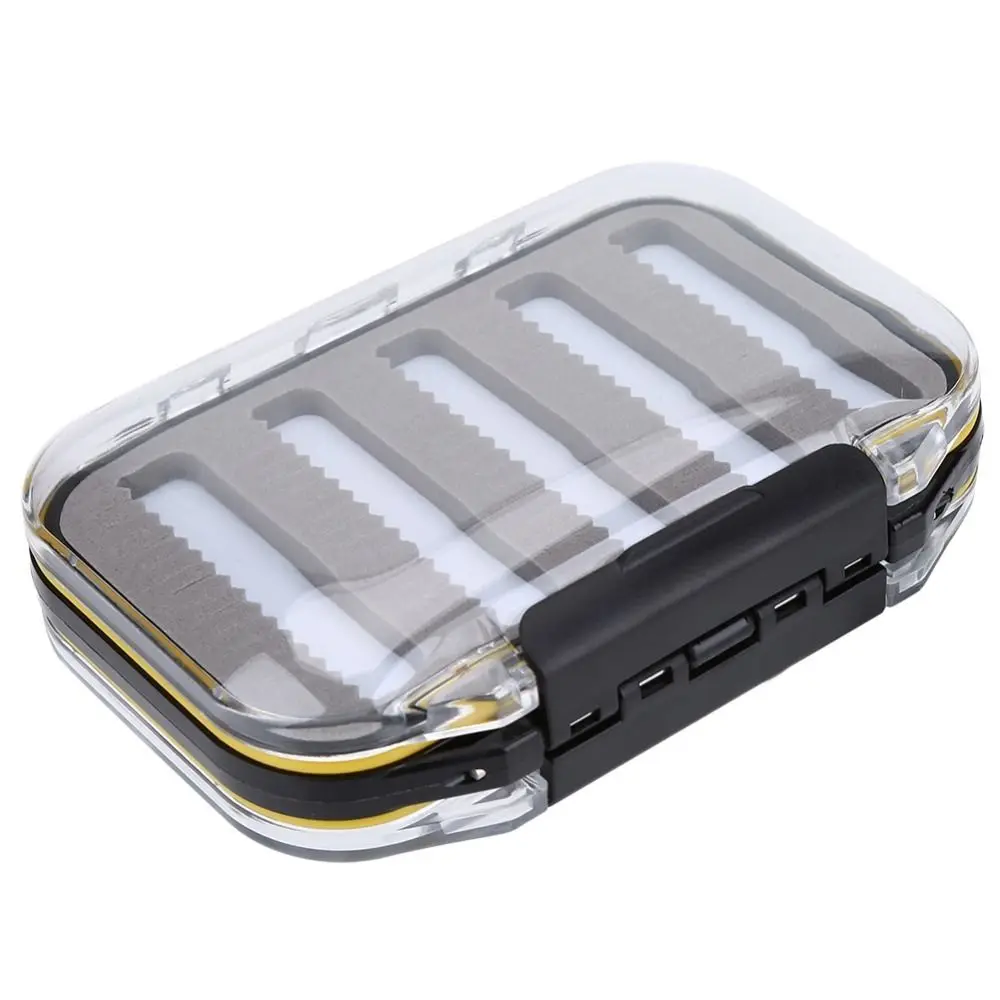 Caja de pesca doble cara con espuma acolchada impermeable - Tapa transparente - imagen 4
