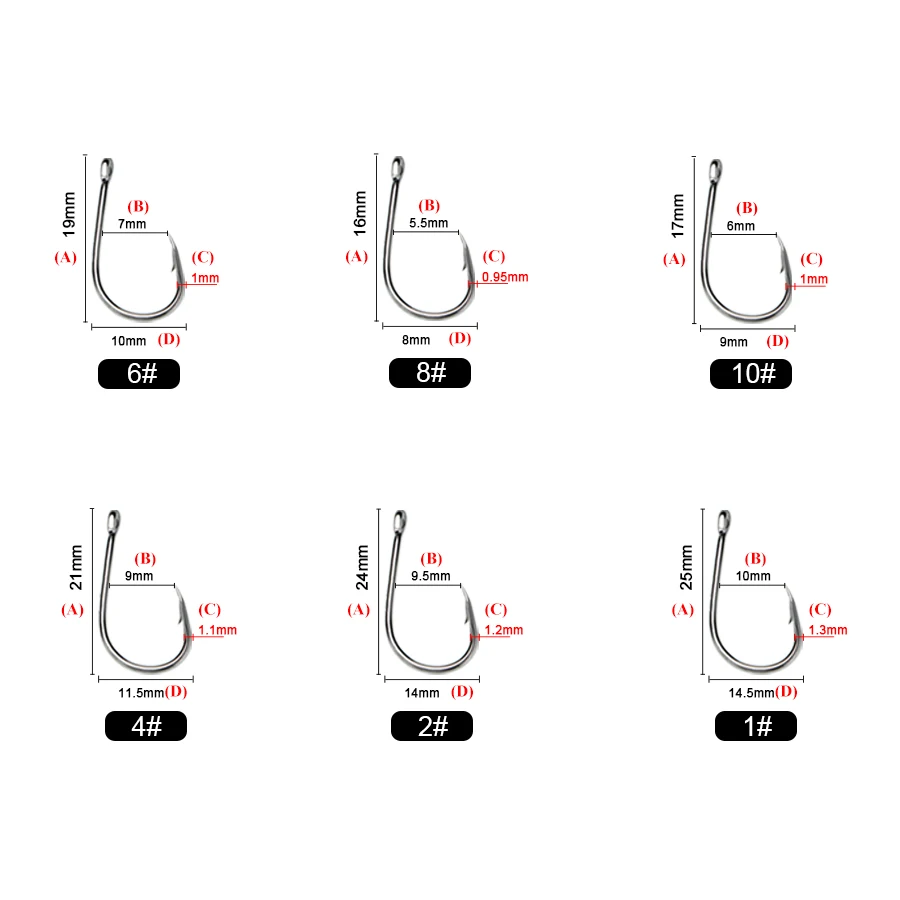 FTK-anzuelo de pesca con mosca de acero de alto carbono, gancho de púas afilado, curvado, púas anchas, púas reforzadas, carpa, pez corriente, 50 unids/lote por caja - imagen 5