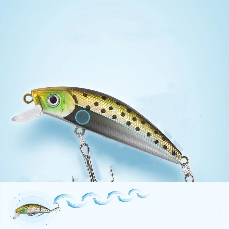 Señuelo de pesca de 8g y 7,3 cm, cebo duro para pececillos, Wobblers, Swimbaits, Crankbaits para lubina, aparejos de pesca - imagen 2