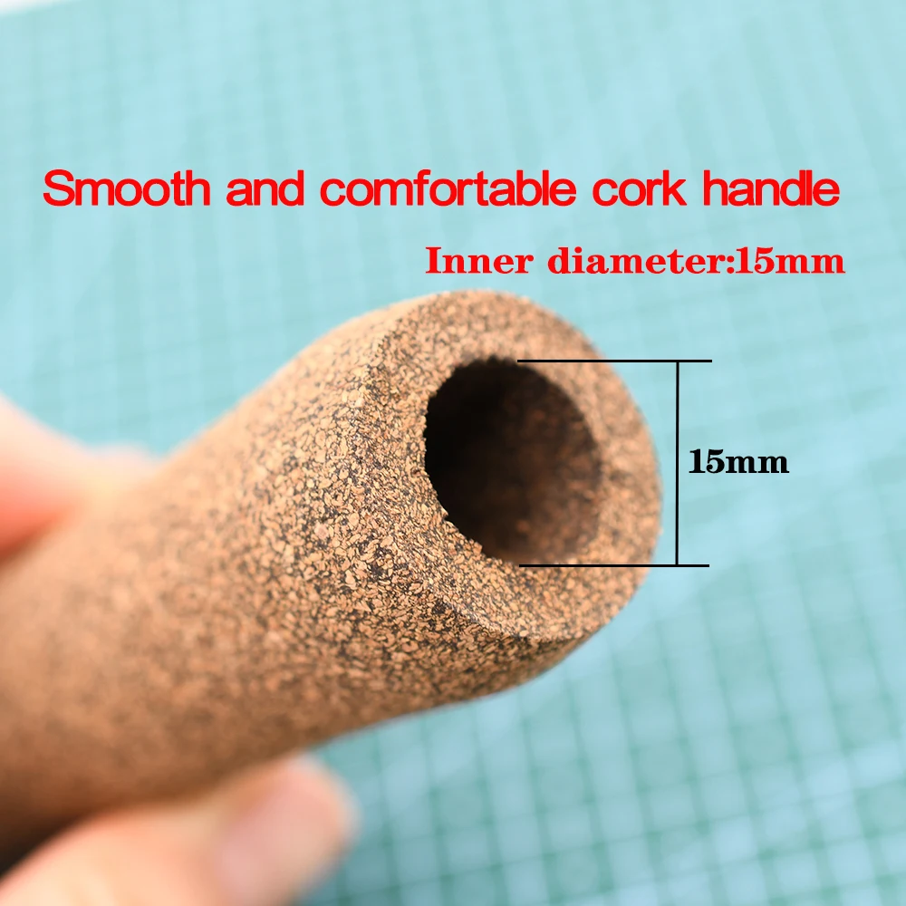 MNFT 1 Uds caña de pescar mango de corcho cañas de pescar mango de repuesto para mochila longitud 100mm/diámetro interior 15mm - imagen 4