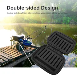 Caja de señuelos de pesca con mosca, bolsa de almacenamiento de aparejos de cebo EVA, diseño de doble cara para fácil acceso, soporte para anzuelos, almacenamiento de señuelos de pesca