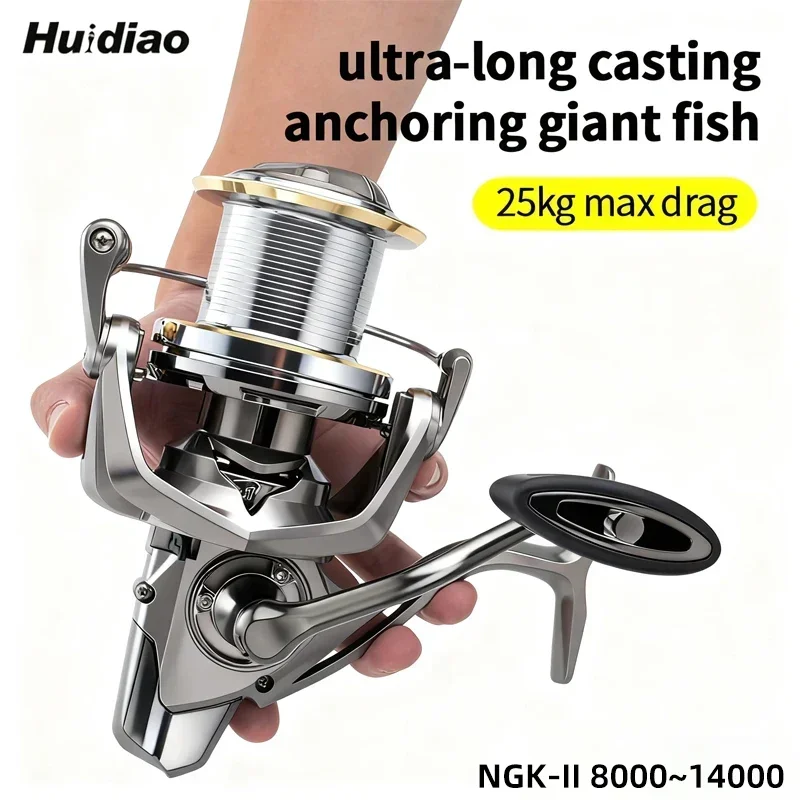 Carrete Spinning Huidiao NGK-II – Freno 25KG cero juego - imagen 5