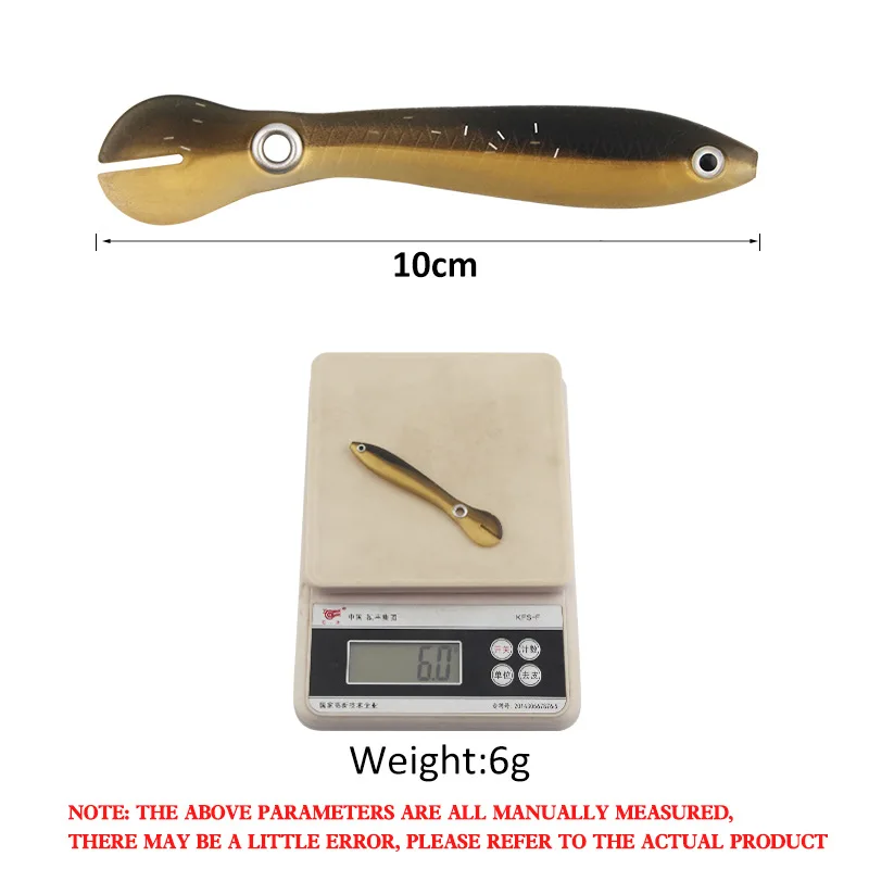 Señuelos de Pesca blandos, cebo de cola oscilante de silicona, Loach pequeño, cebo Artificial para pesca de Lucio, lote de 5 uds. - imagen 5