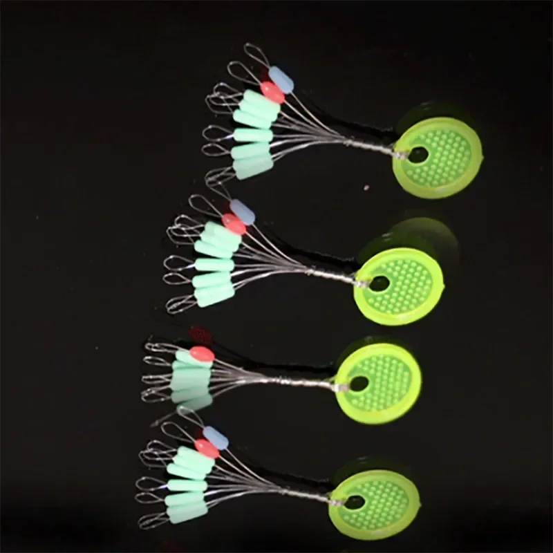 90Pcs 10 Group High Quality Rubber Space Beans Sea Carp Fly Fishing Gear Oval Stopper Fishing Bobber Float Fishing Accessories - imagen 5
