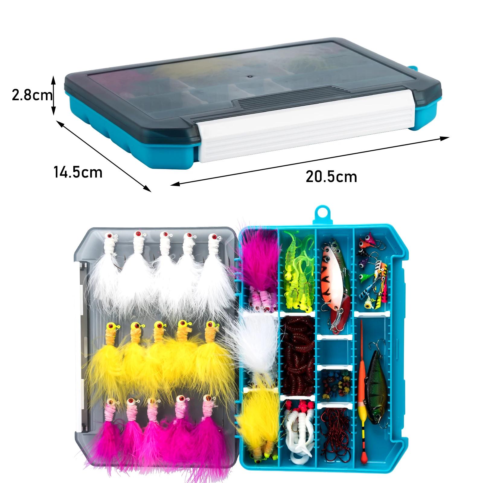 Kit Señuelos Pesca en Hielo – Jigs, Cucharillas, Wobblers y Vinilos - imagen 5