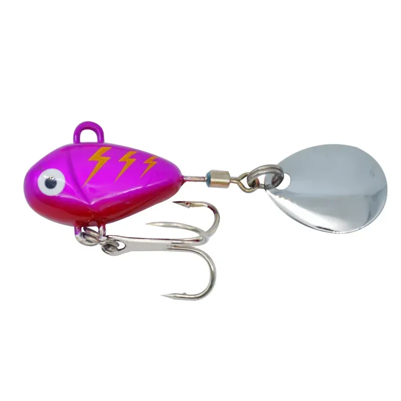 MUKUN-cebo giratorio VIB, plantilla de Metal, vibración de Pesca, 10g, cebo duro Artificial, lentejuelas, Pesca, señuelo giratorio oscilante - imagen 5