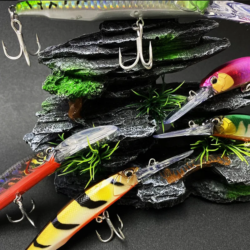 Cebo hundido Minnow 100MM/18,8G con placa de lengua larga, señuelo Minoluya, cebo biomimético, cebo falso, cebo duro, señuelo de pez mandarín - imagen 4